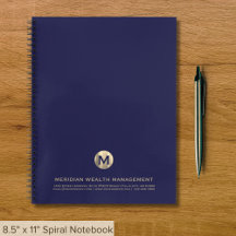 Monograma de negócios Dourado e azul profissional