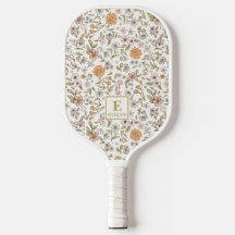 Monograma de nome personalizado de flor silvestre