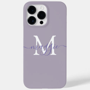 Monograma de nome personalizado em roteiro pastel 
