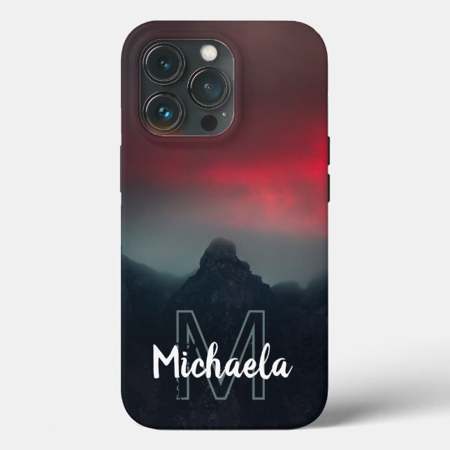 Monograma de nuvens, neblina e montanhas (Verso)