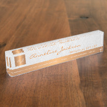 Monograma de ouro branco elegante de luxo