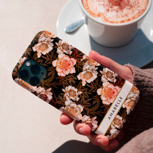 Monograma de Padrão Botânico Floral Elegante