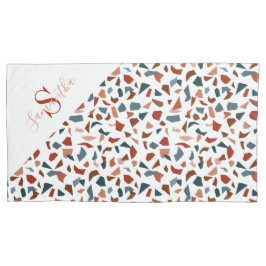 Monograma de Padrão Castanho Moderno