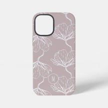 Monograma de Padrão Floral Na moda