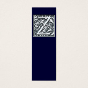 monograma de prata do flourish - Z