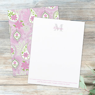Monograma de pré-disquete de Na moda de Paisley Ro