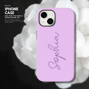 Monograma de Script Lilac Simples e Minimalista