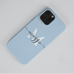 Monograma de Script Pastel Case-Mate iPhone 14 Pro