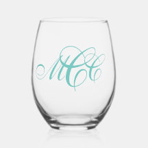 Monograma de Script Três Inicial