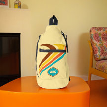 Monograma de Stripes Retro de 1970