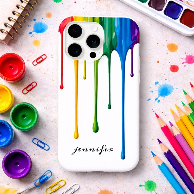 Monograma de Tinta Colorida Pingando  (Criador carregado)
