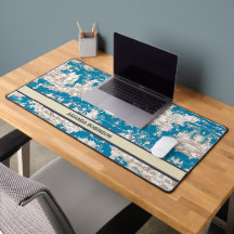 Monograma de Torquoise Azul de Jouy