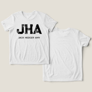 MONOGRAMA DE TRÊS LETRAS PRETO MINIMALISTA NOME BR