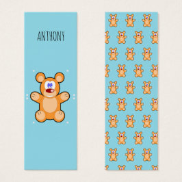 Monograma de ursinho-preto-branco-branco