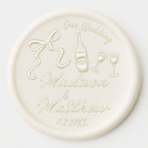 Monograma do Arco de Porodle Vinho de Casamento De