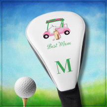 Monograma do Carrinho de Golfe da Melhor Mãe