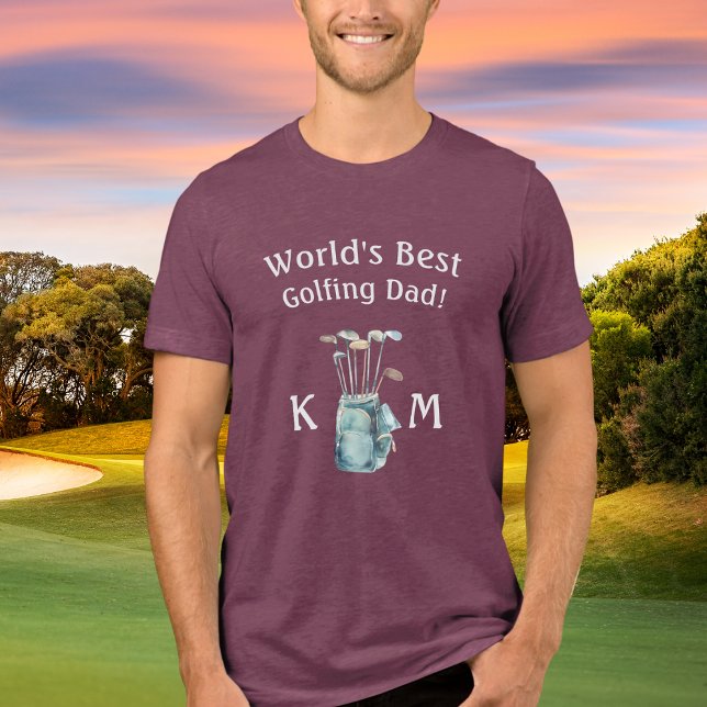 Monograma do Melhor Pai de Golfe do Mundo Personal (Criador carregado)