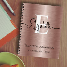 Monograma do nome de script de metal escovado Dour