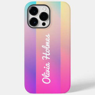 Monograma do Nome do Bloco de Cor do Gradiente Ros