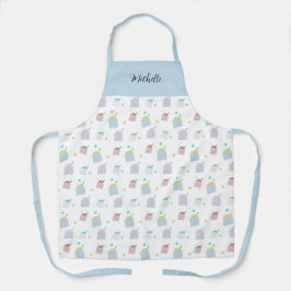 Monograma do Padrão de Ilustração de Gatos de Trav