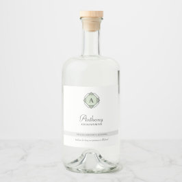 Monograma do Padrinho de casamento Elegante