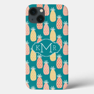 Monograma do teste padrão   do Doodle do abacaxi