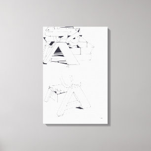 Monograma dos Jogos do Edifício Desenho 11 Canvas