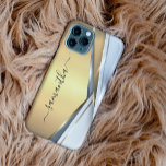 Monograma Dourado 3-D de metal misto<br><div class="desc">A design é uma foto e as capas não são feitas com brilho, sequências, metais ou madeiras. Este design também está disponível em outros modelos de telefone. Escolha Tipo de dispositivo para ver outros iPhone, Samsung Galaxy ou Google capas. Alguns estilos podem ser alterados selecionando Estilo se essa for uma...</div>