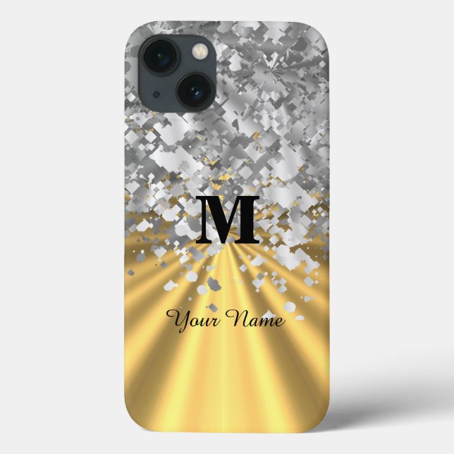 Monograma Dourado e prateado (Verso)
