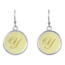 Monograma Dourado Inicial Y