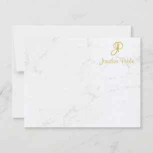 Monograma Dourado - Modelo de Marble Script Manusc