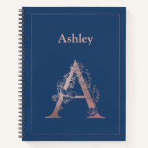 Monograma Dourado personalizado A inicial