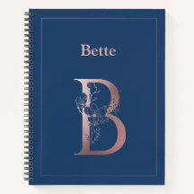 Monograma Dourado personalizado, inicial B