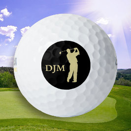 Monograma Dourado Silhouter Golfer