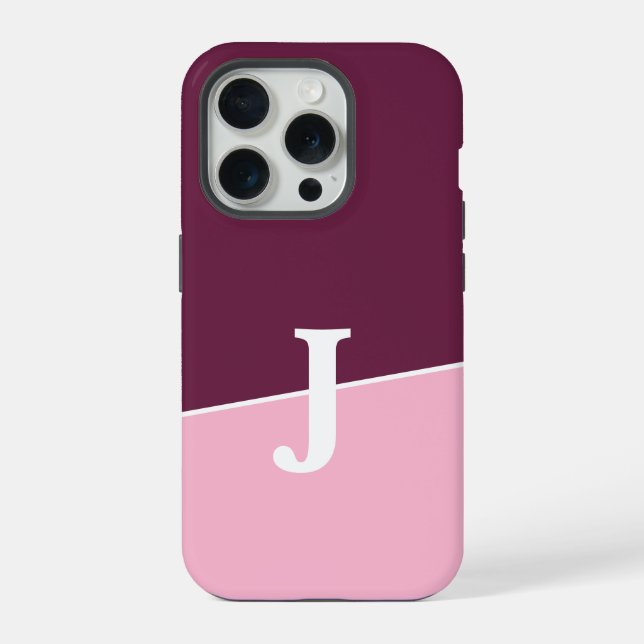 Monograma Duas Cores Berries & Blush (Verso)