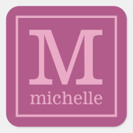 Monograma e Etiqueta de nome personalizados