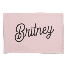 Monograma e Nome Moderno Pink Pidroso Blush