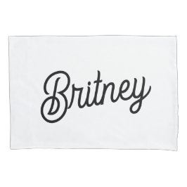 Monograma e Nome Personalizados de Branco Preto Mo