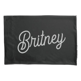 Monograma e Nome Personalizados de Branco Preto Mo