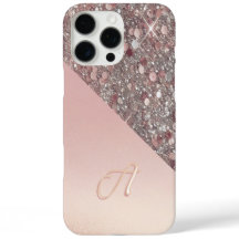 Monograma Elegante em Rosa Dourado