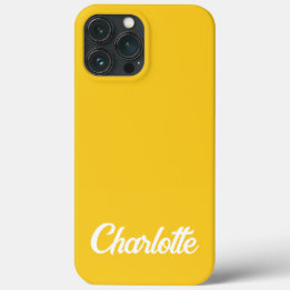 Monograma elegante personalizado amarelo.