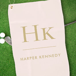 Monograma Elegante Personalizado Cor-de-rosa-rosa 