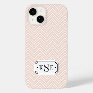 Monograma Elegante Preto e Rosa Esmagado