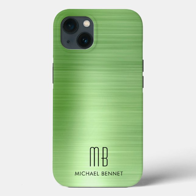 Monograma Elegante Verde   (Verso)