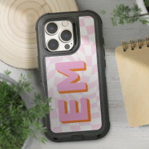 Monograma em negrito do quadro de verificação retr