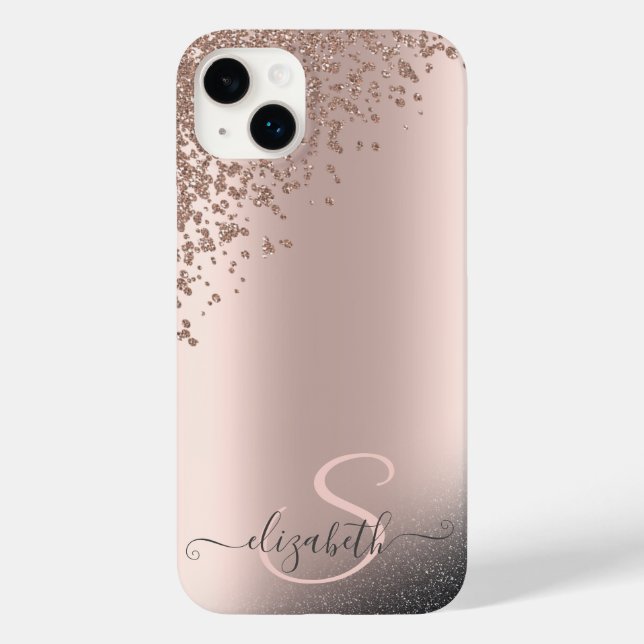 Monograma em Ouro Rosa com Diamantes de Brilho Pre (Verso)