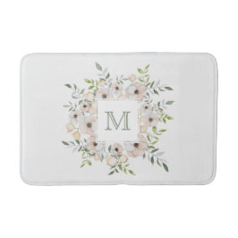 Monograma em tapetes de banho de mola