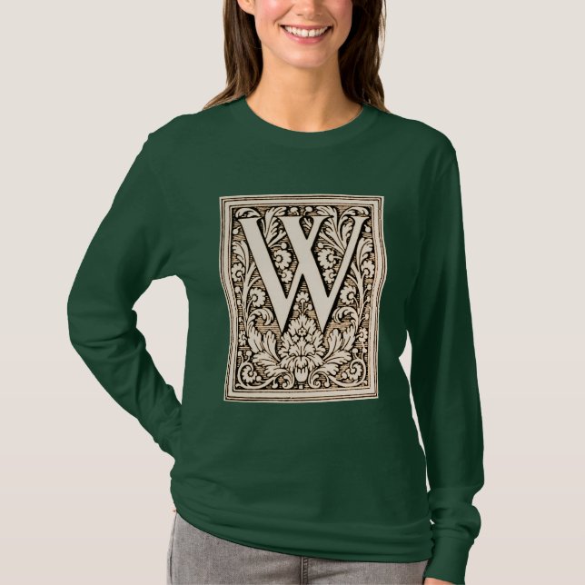 Monograma enquadrado 'W' - Camisa (Frente)