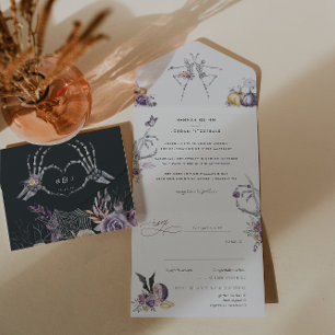 Monograma   Esqueleto Floral Casamento de Hallowee
