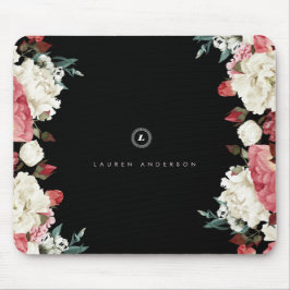 Monograma feito sob encomenda cor-de-rosa Mousepad